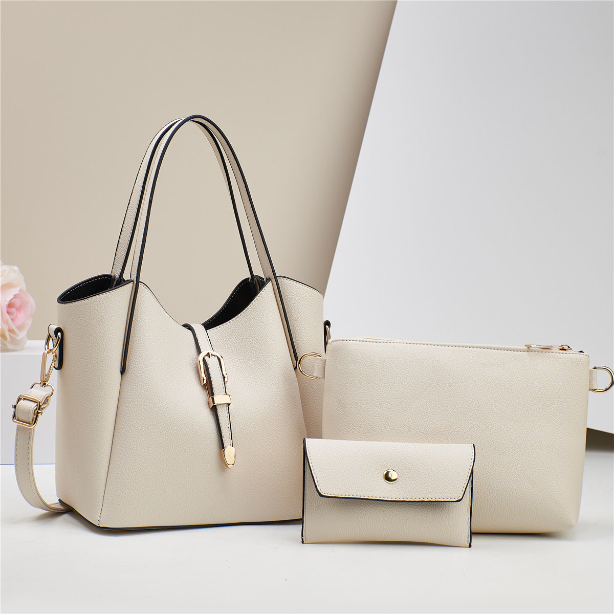 Large Capacity Totes Three-Piece Portable Shoulder Bag